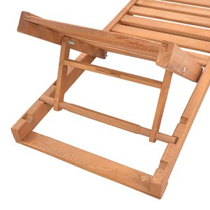 211 000020 4 2 Deckchair Specta pakoworld solid beech wood in walnut color 60x190x50cmOutdoor furniture > Sunbeds