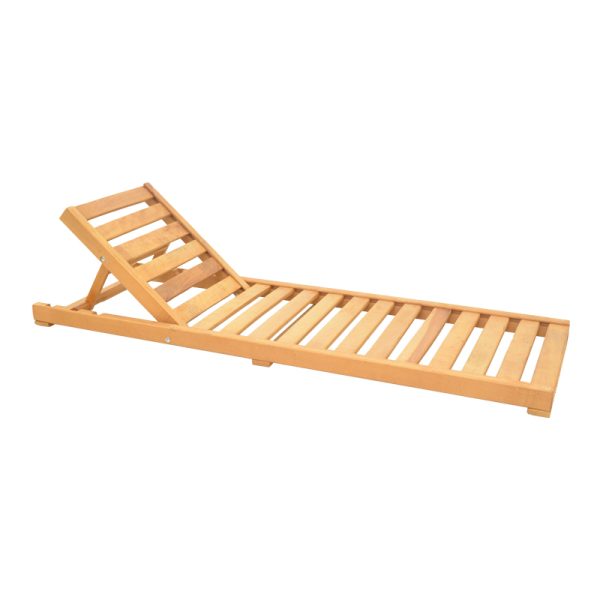 211 000021 5 DeDeckchair Specta pakoworld solid beech wood in natural color 60x190x50cmOutdoor furniture > Sunbeds