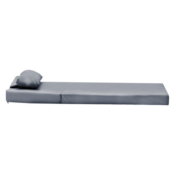 211 000023 3 3 Lounger sunbed Sadie pakoworld fabric grey 65x185x15cmOutdoor furniture > Sunbed cushions