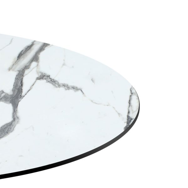 215 000005 3 5 Table top Melody pakoworld HPL white marble Φ70cm, 12mm thickProfessional furniture > Table Tops