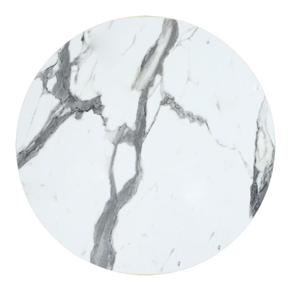 215 000005 8 Table top Melody pakoworld HPL white marble Φ70cm, 12mm thickProfessional furniture > Table Tops