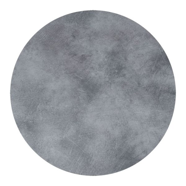 215 000007 5 Inspire table top pakoworld HPL gray cement Φ60cm 12mm thickProfessional furniture > Table Tops