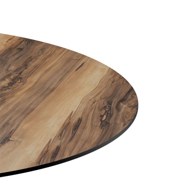 215 000011 3 1 Table top Noble pakoworld HPL walnut Φ69cm, 12mm thickProfessional furniture > Table Tops