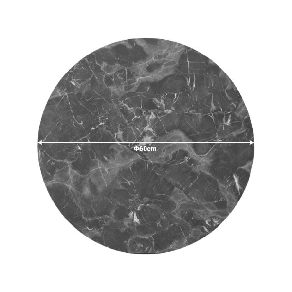 215 000049 2 Verhia table top pakoworld HPL dark grey marble look D60cm 12mm thickProfessional furniture > Table Tops