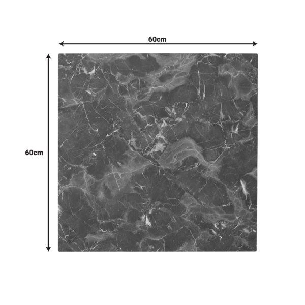 215 000051 2 Verhia table top pakoworld HPL dark grey marble look 60x60cm 12mm thickProfessional furniture > Table Tops