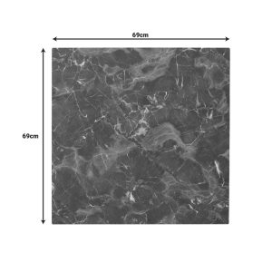 215 000052 2 Verhia table top pakoworld HPL dark grey marble look 69x69cm 12mm thickProfessional furniture > Table Tops