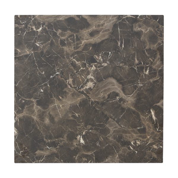 215 000052 Verhia table top pakoworld HPL dark grey marble look 69x69cm 12mm thickProfessional furniture > Table Tops
