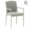 216 000008 6 Director's armchair frame Retto pakoworld solid beech walnut - PVC blueOutdoor furniture > Garden armchairs