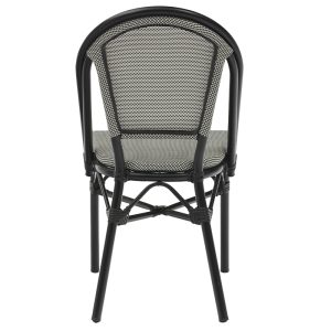 216 000015 2 3 Chair Paris pakoworld aluminum black-textilene black and whiteHOT DEALS