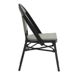 216 000015 3 3 Chair Paris pakoworld aluminum black-textilene black and whiteHOT DEALS
