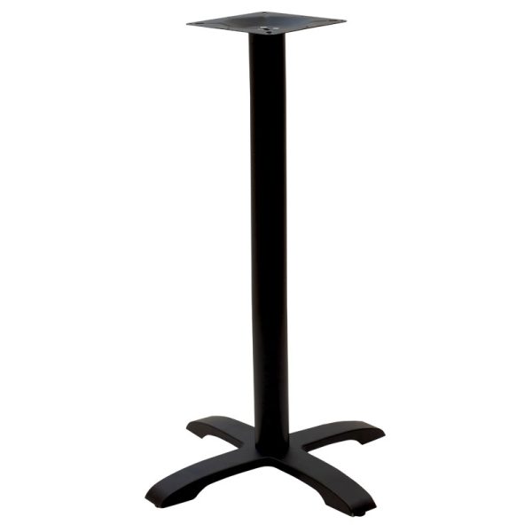 217 000013 4 Table base bar medium height Poise pakoworld cast iron four leged black 62x62x94cmProfessional furniture > Table Bases