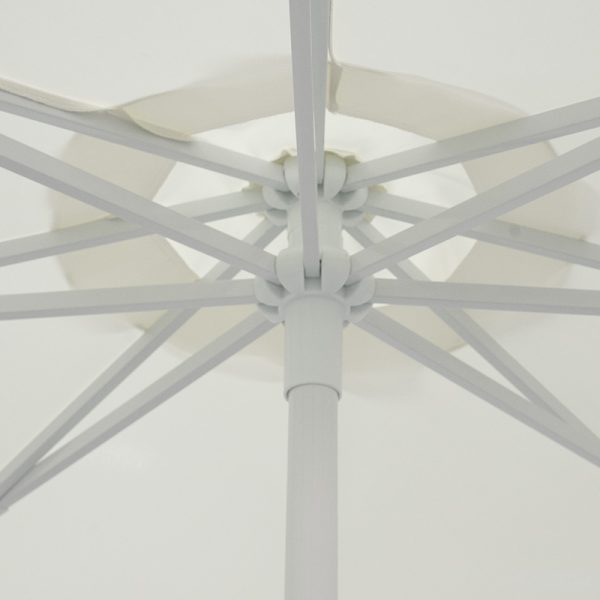 218 000001 2 9 Umbrella proffessional Mongo pakoworld single piece metal D2m ecruOutdoor furniture > Garden umbrellas
