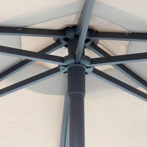 218 000002 2 4 Professional umbrella Mongo pakoworld single piece metal D2m beige-athraciteOutdoor furniture > Garden umbrellas