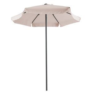 218 000002 6 Professional umbrella Mongo pakoworld single piece metal D2m beige-athraciteOutdoor furniture > Garden umbrellas