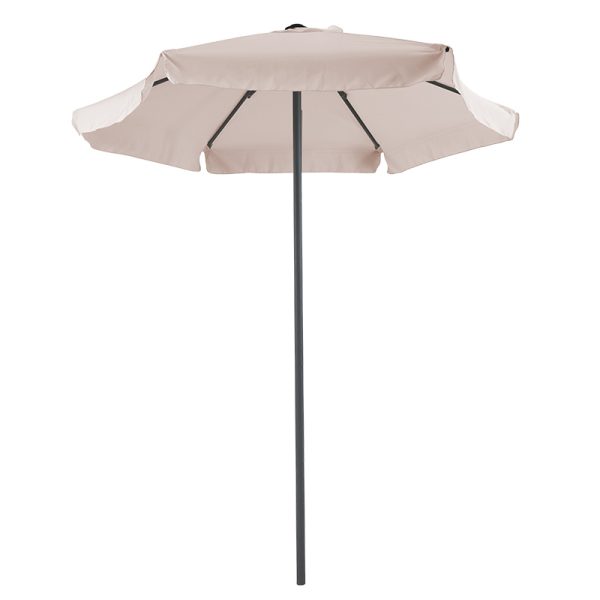 218 000002 6 Professional umbrella Mongo pakoworld single piece metal D2m beige-athraciteOutdoor furniture > Garden umbrellas