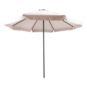 218 000007 5 Professional umbrella Nagida pakoworld one-piece mesh aluminum Φ3m gray beige-anthraciteOutdoor furniture > Garden umbrellas