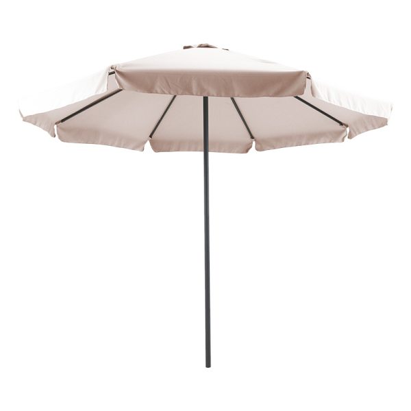 218 000007 5 Professional umbrella Nagida pakoworld one-piece mesh aluminum Φ3m gray beige-anthraciteOutdoor furniture > Garden umbrellas