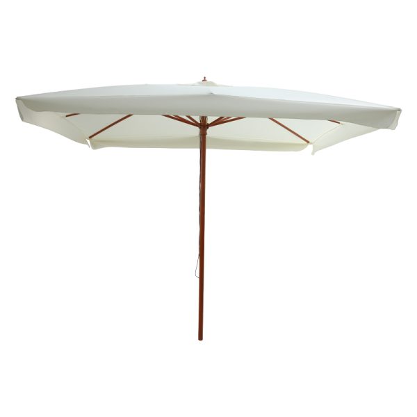 218 000013 6 Professional umbrella Vasel pakoworld one-piece fabric wood-beige fabric 300x300x250cmBOHO CHIC > Outdoor/Beach items