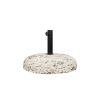218 000020 7 Cement umbrella base with cobble stone Nimbus pakoworld 25kg D50cmOutdoor furniture > Umbrellas bases