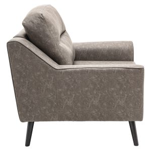222 000001 2 2 Armchair Lonnie pakoworld PU grey antique 94x95.5x92.5cmSPRING OFFERS