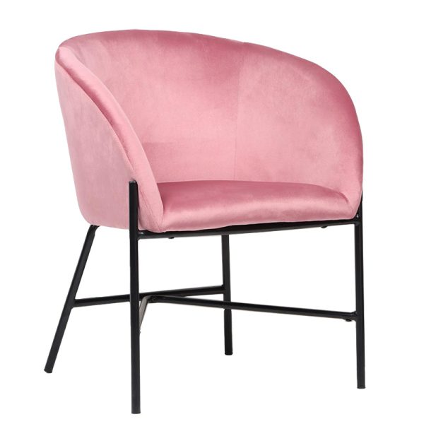 222 000018 5 Armchair Julia pakoworld velvet pink 61x57x74cmSPRING OFFERS
