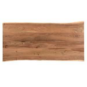 223 000018 3 5 Slim pakoworld table solid acacia wood in walnut shade and black metal leg 175x90x75.6cmBOHO CHIC > Dining Tables