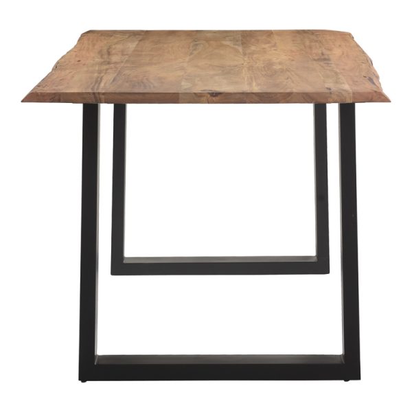 223 000019 2 3 Slim pakoworld table solid acacia wood walnut-leg black 200x100x75.6cmBOHO CHIC > Dining Tables