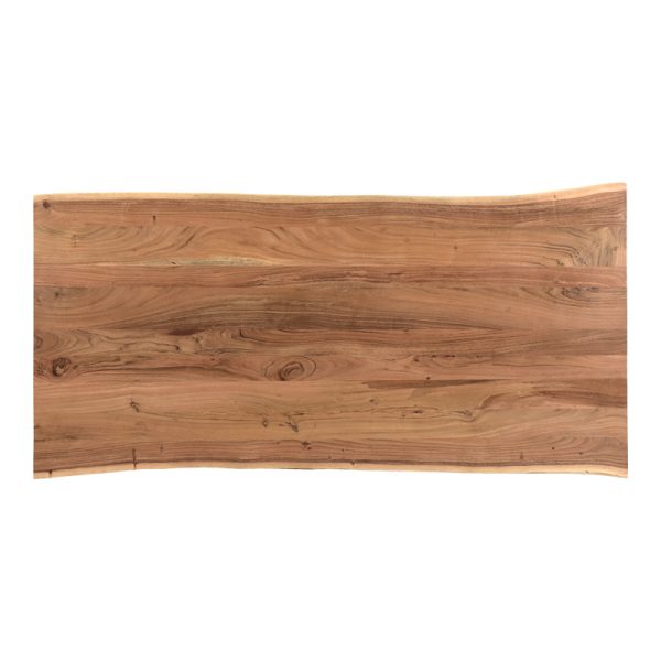 223 000019 3 3 Slim pakoworld table solid acacia wood walnut-leg black 200x100x75.6cmBOHO CHIC > Dining Tables