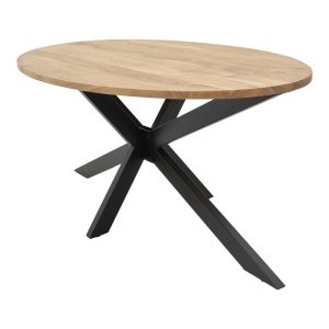 223 000029 3 2 Table Bonre pakoworld natural solid acacia wood-black metal leg 175x96x76cmBOHO CHIC > Dining Tables