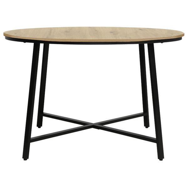 225 000009 2 3 Table Gianno pakoworld natural-black leg D120x76cmIndoor furniture > Dining Tables
