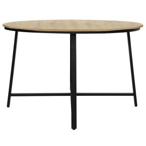 225 000009 3 3 Table Gianno pakoworld natural-black leg D120x76cmIndoor furniture > Dining Tables