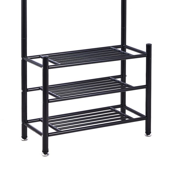 226 000006 2 9 Entrance unit Federica pakoworld metal black 65x28x187cmIndoor furniture > Entrance furniture