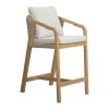 228 000029 6 Umbrella professional Trigo pakoworld wood off-white fabric Φ3mBOHO CHIC > Outdoor/Beach items