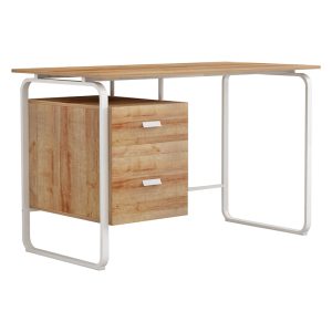 230 000028 5 Office desk with drawers Clarity pakoworld melamine natural-white 120x75x75cmOffice furniture > Working desk