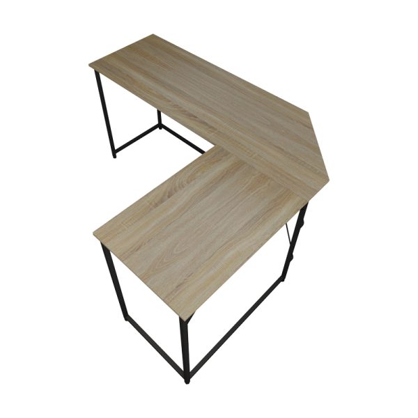 230 000035 2 6 Right corner office desk Impetus pakoworld melamine sonoma-black 150x50x75cmSPRING OFFERS