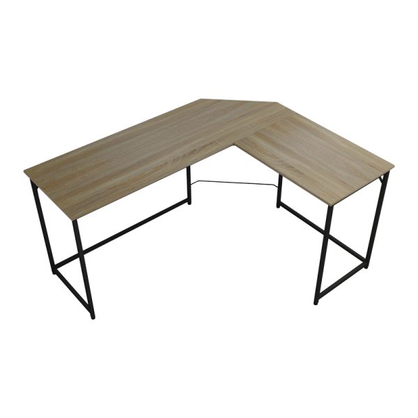 230 000035 3 6 Right corner office desk Impetus pakoworld melamine sonoma-black 150x50x75cmSPRING OFFERS