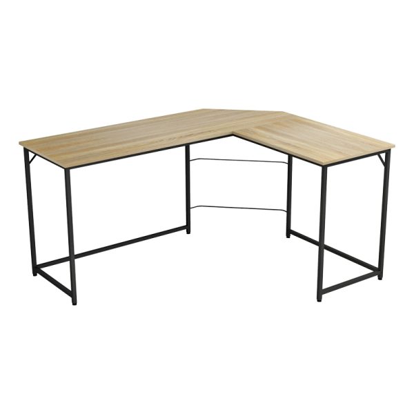 230 000035 9 Right corner office desk Impetus pakoworld melamine sonoma-black 150x50x75cmSPRING OFFERS
