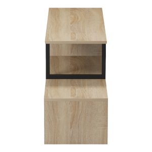230 000040 4 4 Tv stand Lilant pakoworld melamine board in sonoma color and black metal leg 160x30x45cmIndoor furniture > TV stands