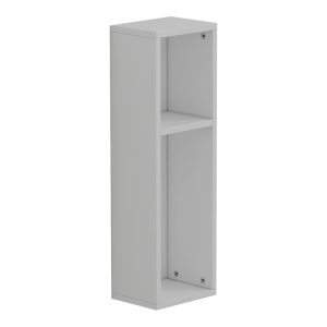 230 000044 2 5 Racks pakoworld wall shelf-bedside table in white 20x15x65cmIndoor furniture > Home organization > Kitchen > Shelves