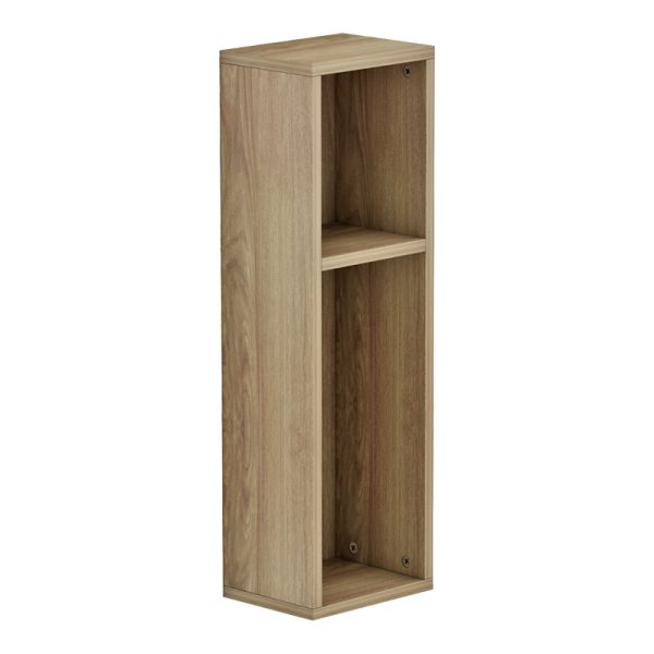 230 000045 2 4 Racks pakoworld wall shelf-bedside table in sonoma shade 20x15x65cmIndoor furniture > Home organization > Kitchen > Shelves