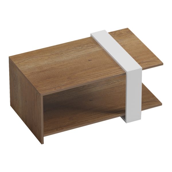 230 000047 2 6 Coffee table Masasi pakoworld in natural-white color 80x50x35cmIndoor furniture > Coffee tables