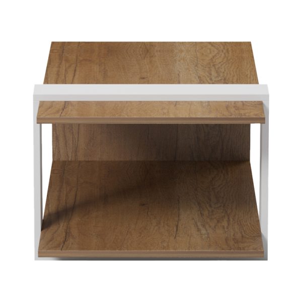 230 000047 3 6 Coffee table Masasi pakoworld in natural-white color 80x50x35cmIndoor furniture > Coffee tables
