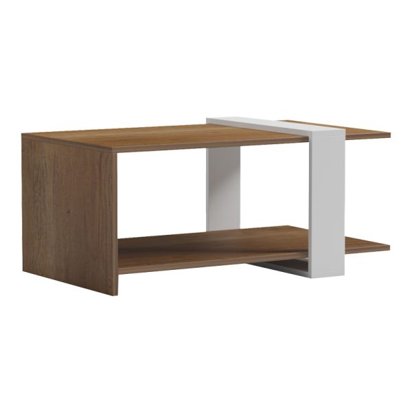 230 000047 8 Coffee table Masasi pakoworld in natural-white color 80x50x35cmIndoor furniture > Coffee tables
