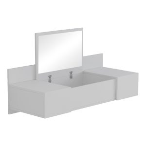 230 000049 2 5 Dressing table Paltar pakoworld melamine in white color 100x39.1x33cmIndoor furniture > Drawers-consoles