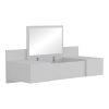 230 000049 8 Dining set Roza I pakoworld 5pcs in coffee with black metal legs 110x68x75cmIndoor furniture > Dinning sets