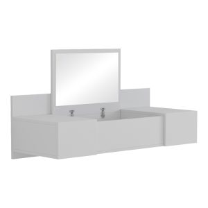 230 000049 8 Dressing table Paltar pakoworld melamine in white color 100x39.1x33cmIndoor furniture > Drawers-consoles