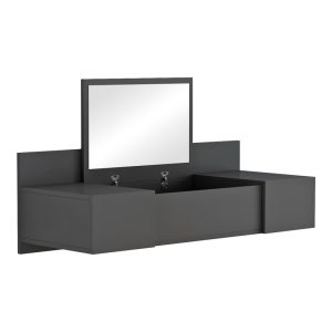 230 000050 10 Dressing table Paltar pakoworld melamine in grey color 100x39.1x33cmIndoor furniture > Drawers-consoles