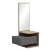 230 000055 7 Aurora-Balou I pakoworld dining table set of 5 pp-mdf in white marble color D120x75cmIndoor furniture > Dinning sets