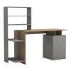 230 000057 9 Mobile desk Stolu pakoworld mdf-metal in natural-white color 60x40x68cmOffice furniture > Working desk
