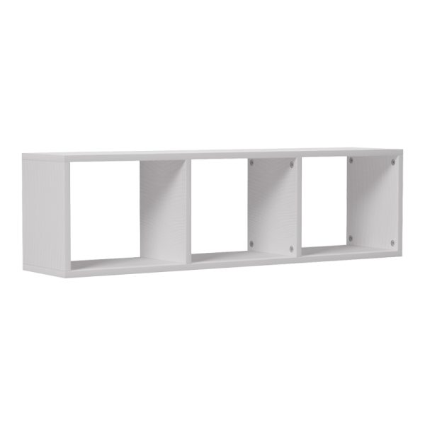 230 000059 8 Wall shelf Mikoro pakoworld in white color 90x22x25.6cmIndoor furniture > Wall shelves